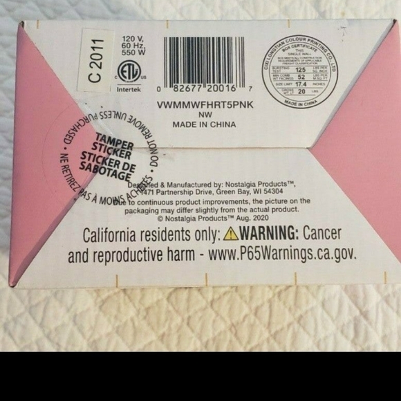 NIB Mini Heart Waffle Maker, Warranty, - Picture 6 of 11